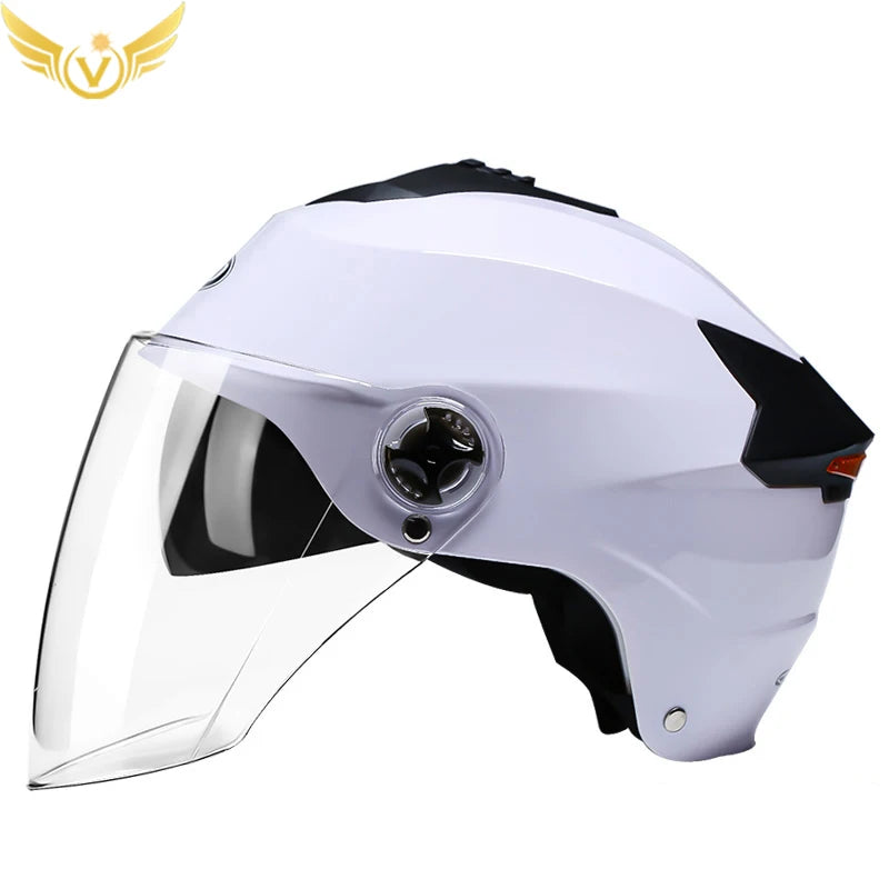Dual Lens LED Motorcycle Helmet
