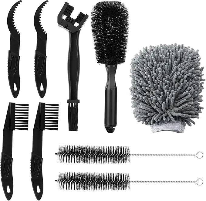 Set Bicycle Cleaning Tool Set Brush Kit 