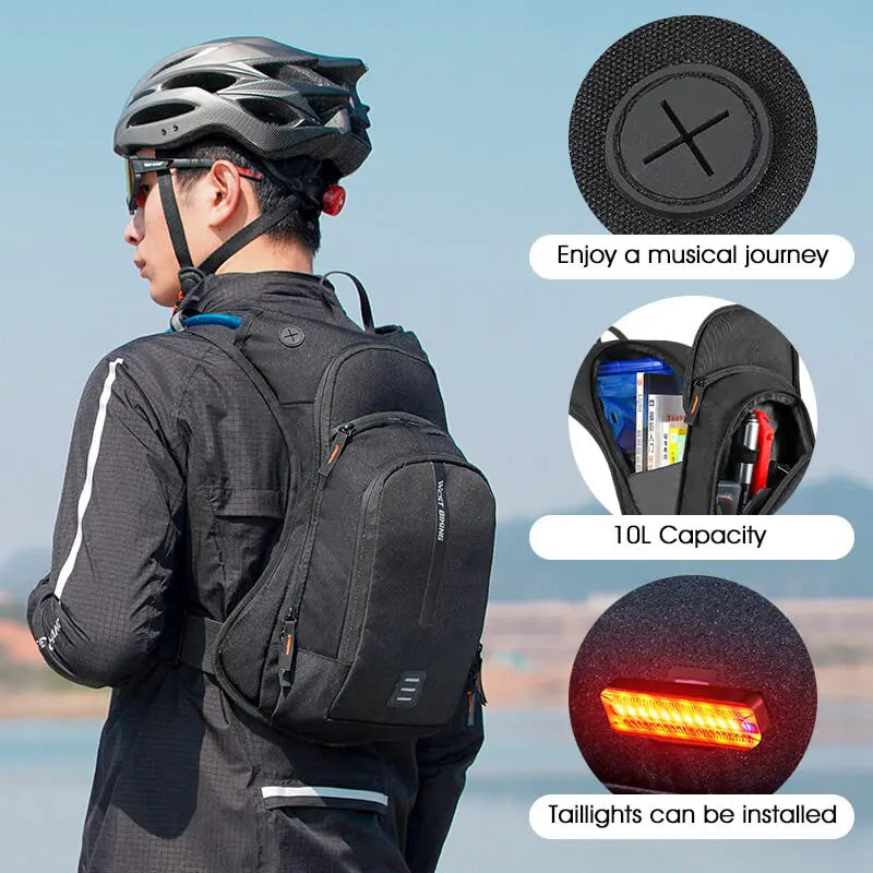 Mochila ciclista de hidratación profesional de 10 litros