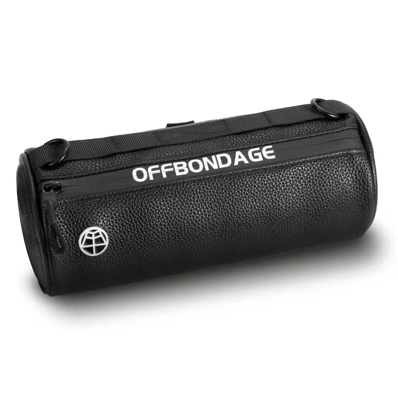 Leather Bike Handlebar Bag – Waterproof Cylindrical Cycling Bag