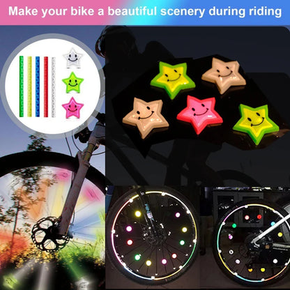 Reflective Star Spoke Decorations