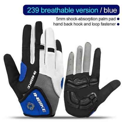 Vollfinger gepolsterte Radsporthandschuhe
