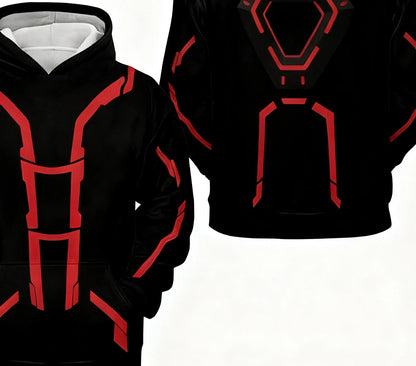 Light Cycle Themed Men's Hoodie