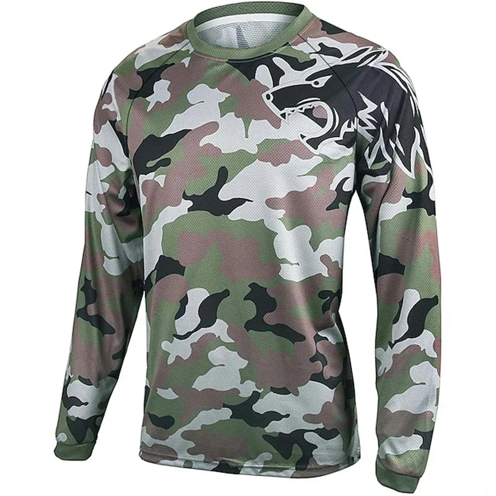 Men’s Downhill Long Sleeved Bicycle Jersey