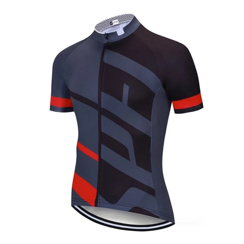 Team Summer Cycling Jersey – Men's Breathable Short Sleeve