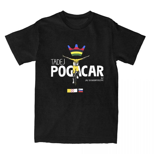 Áo thun đạp xe Tadej Pogačar dành cho nam