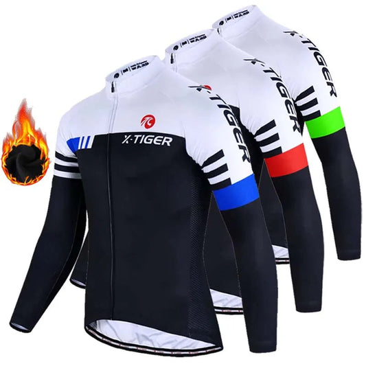 Maillot de cyclisme thermique d'hiver