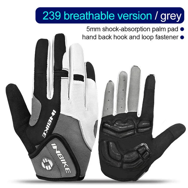 Vollfinger gepolsterte Radsporthandschuhe