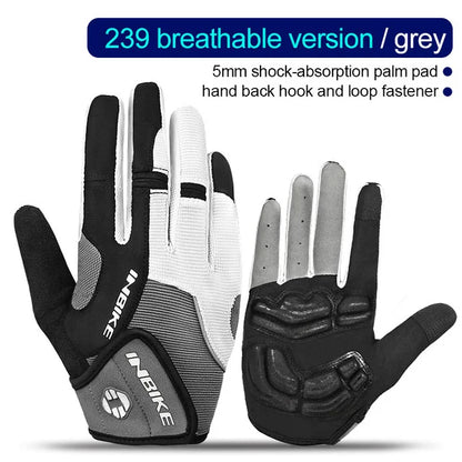 Vollfinger gepolsterte Radsporthandschuhe