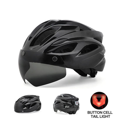 Cycling Helmet with Magnetic Goggles 