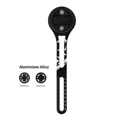 Out-Front Bike Computer Mount – CNC Aluminium Alloy GPS & Phone Holder