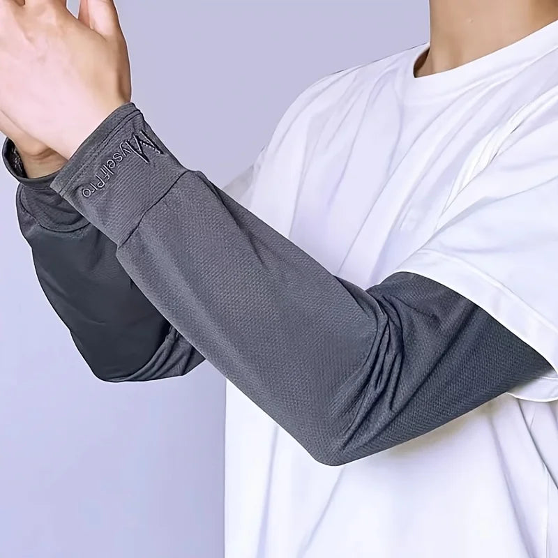 Cooling Arm Sleeves – Ice Silk Sun Protection for Cycling & Outdoor Sports