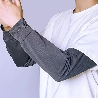 Cooling Arm Sleeves – Ice Silk Sun Protection for Cycling & Outdoor Sports