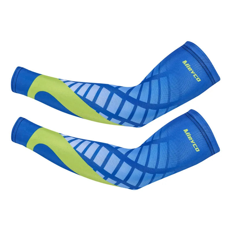 UV Protection Cycling Arm Sleeves – Breathable Ice Silk, Unisex
