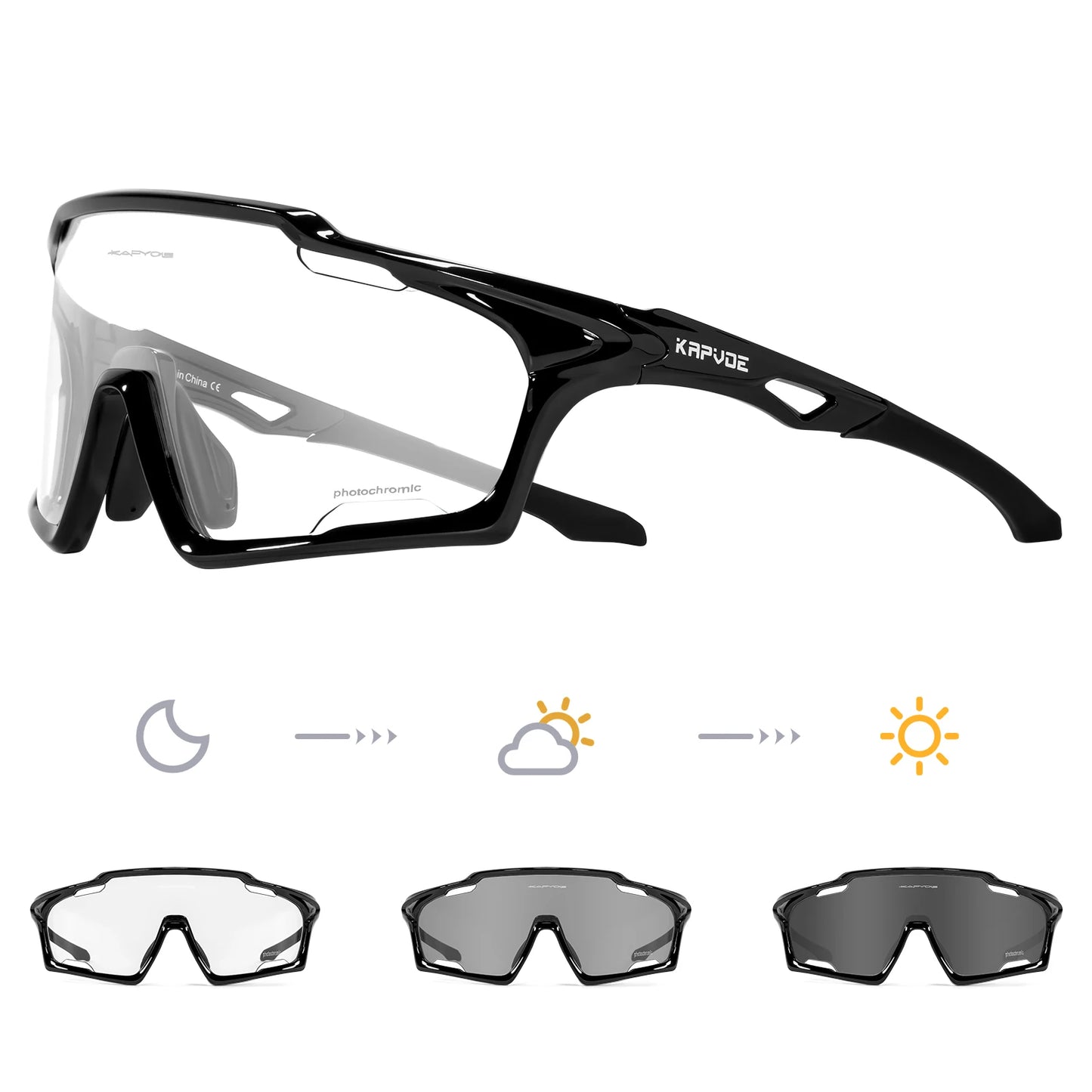 Light-Adaptive Cycling Glasses