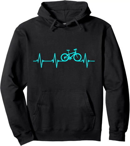 Bike Heartbeat Cyclist Hoodie 