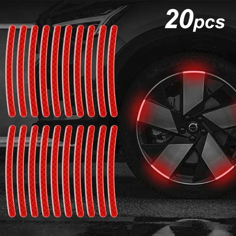 20/40pcs Bicycle Reflective Sticker for Wheels 