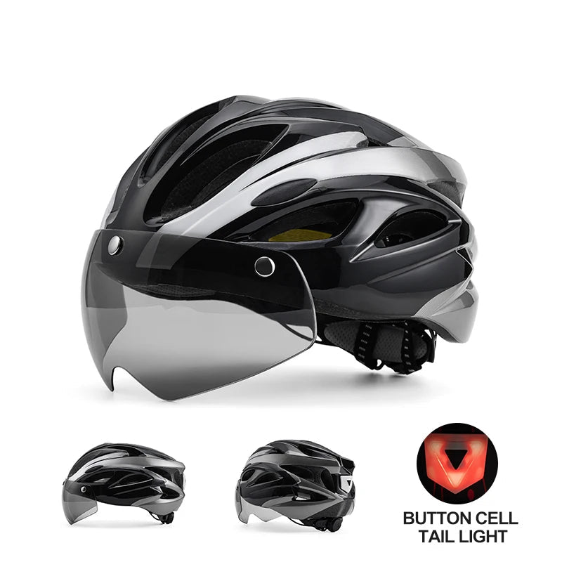 Cycling Helmet with Magnetic Goggles 