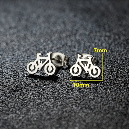Bicycle Earrings for Men