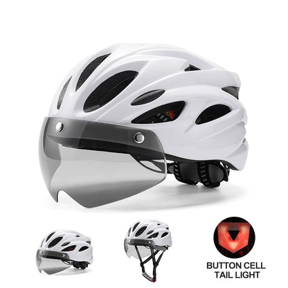 Cycling Helmet with Magnetic Goggles 