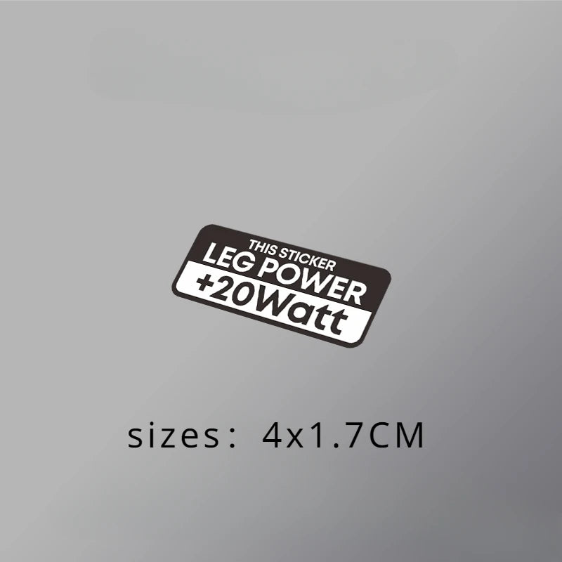 Leg Power +Watt Bicycle Decals
