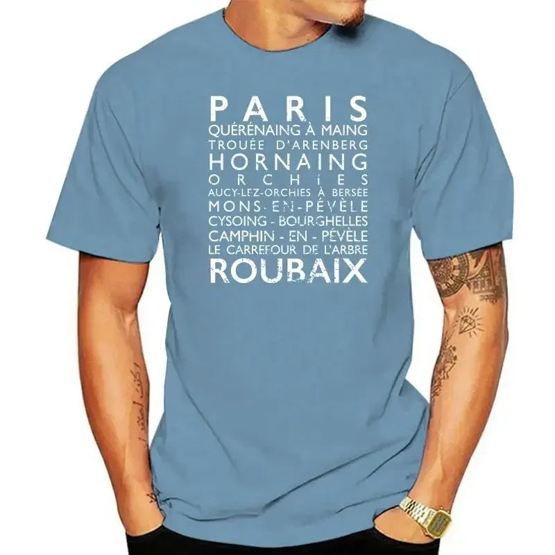 Paris Roubaix Radfahrer-T-Shirt