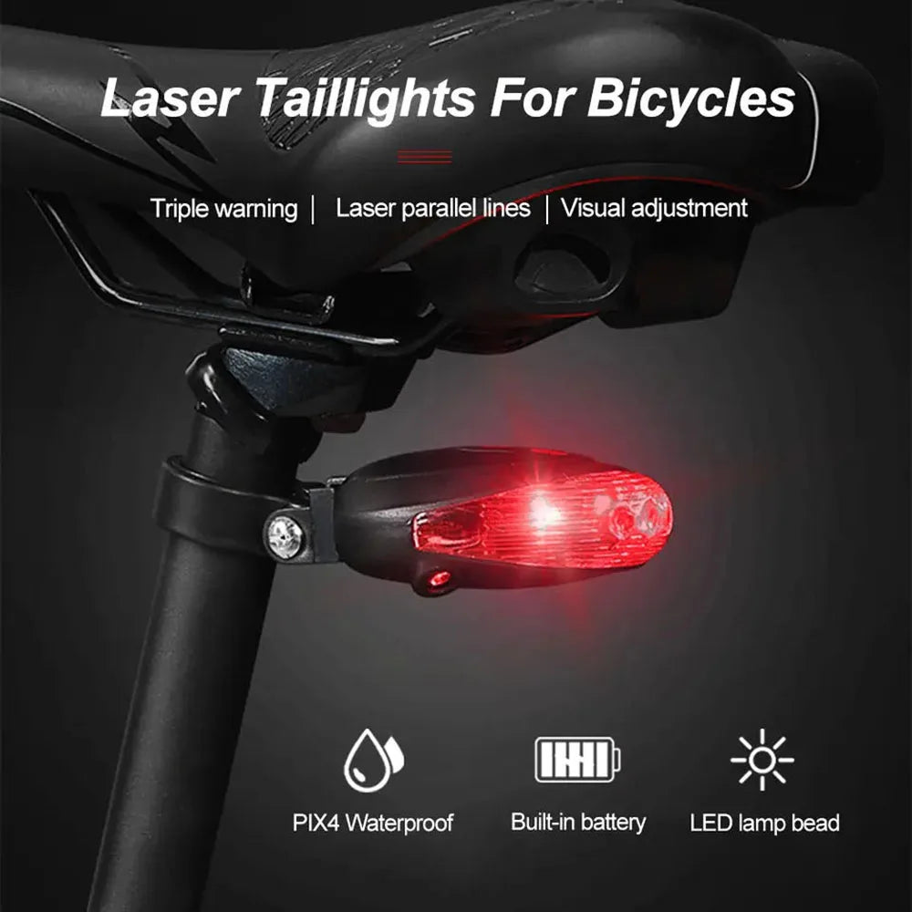 Luces traseras láser para bicicletas