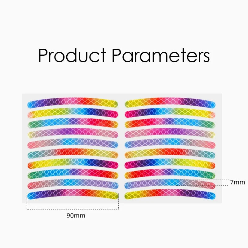 20/40pcs Bicycle Reflective Sticker for Wheels 