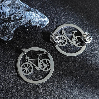 Fashion Bicycle Shape Brooch Men 