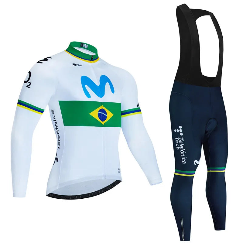 Spain Autumn Cycling Jersey Set 