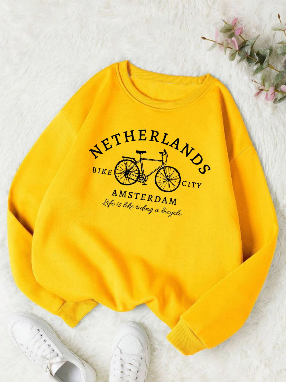 Netherlands Bike City Crewneck Sweatshirt