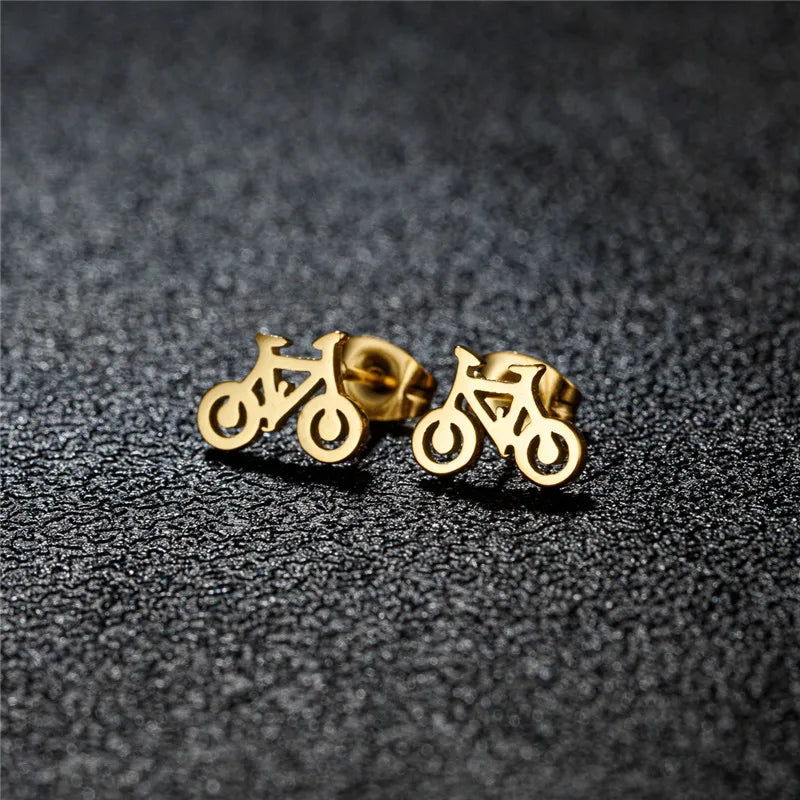 Bicycle Earrings for Men