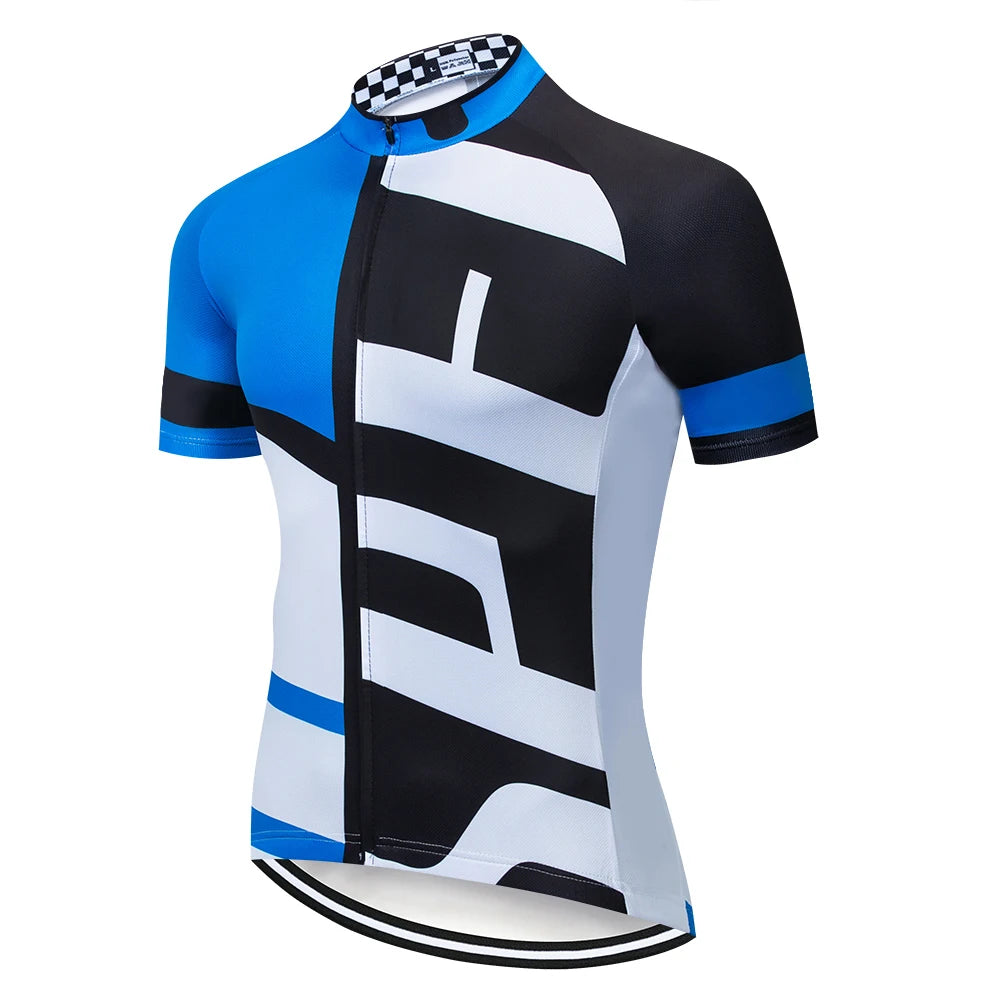 Team Summer Cycling Jersey – Men's Breathable Short Sleeve
