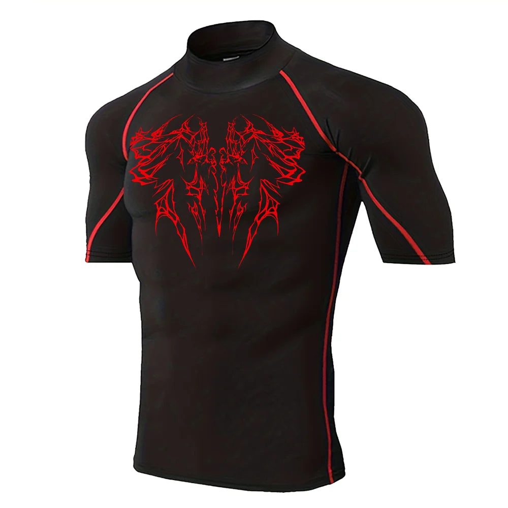 T-shirt gotica ad asciugatura rapida da uomo 