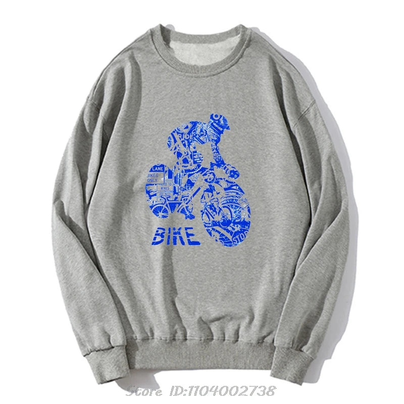 Cyclist Printed Hoodie 