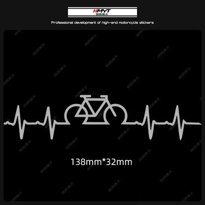 Adesivi per biciclette con battito cardiaco 