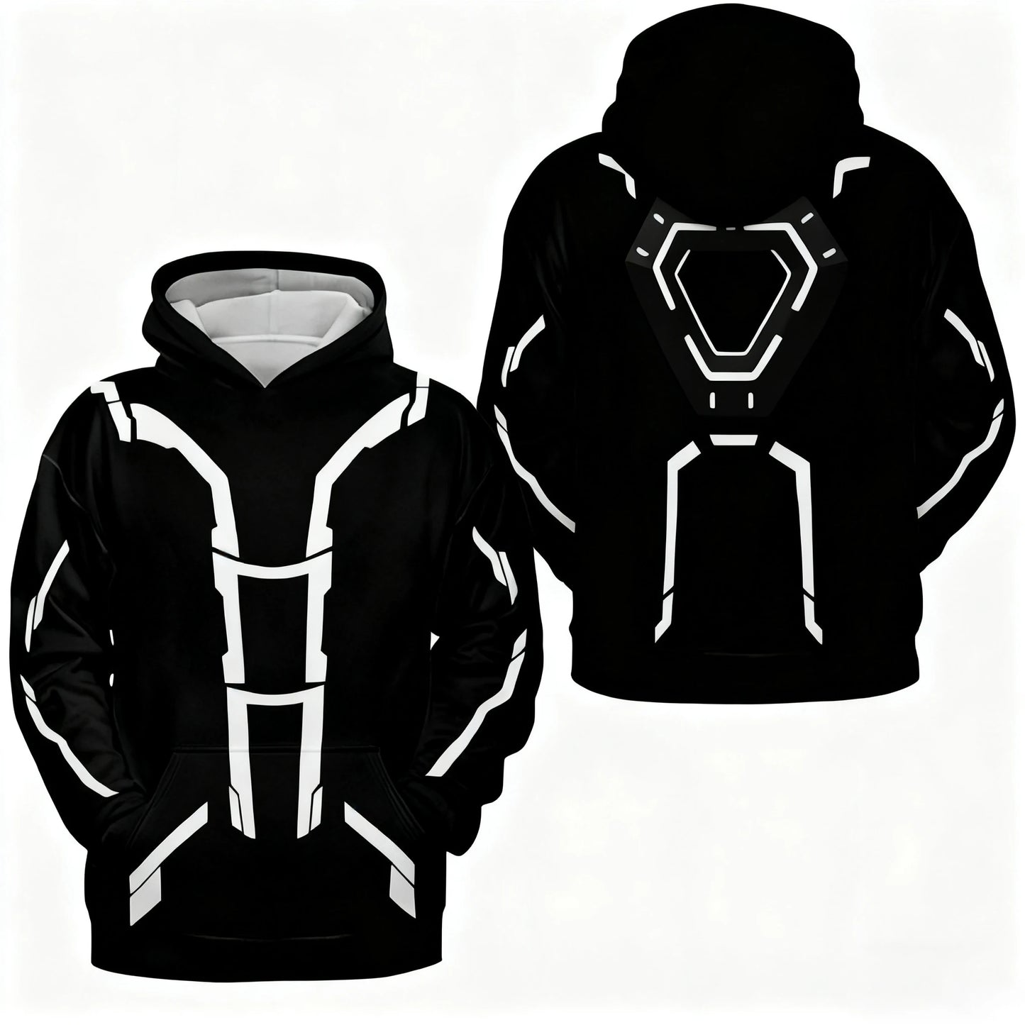 Light Cycle Themed Men's Hoodie