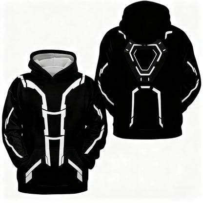 Light Cycle Themed Men's Hoodie