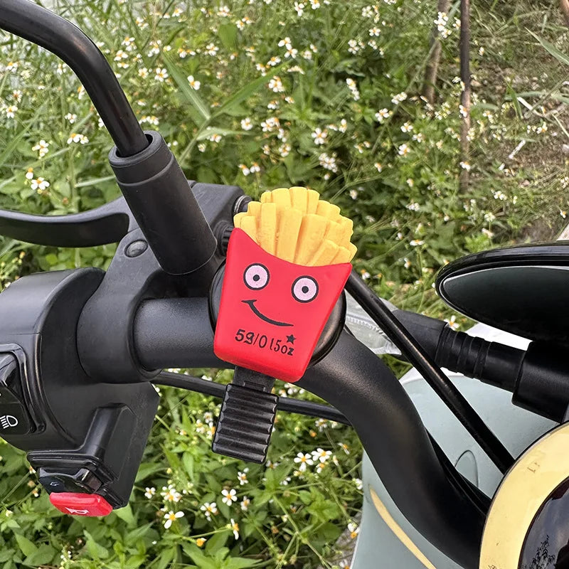 Cartoon Food Bike Bell – Kids Bicycle Accessory