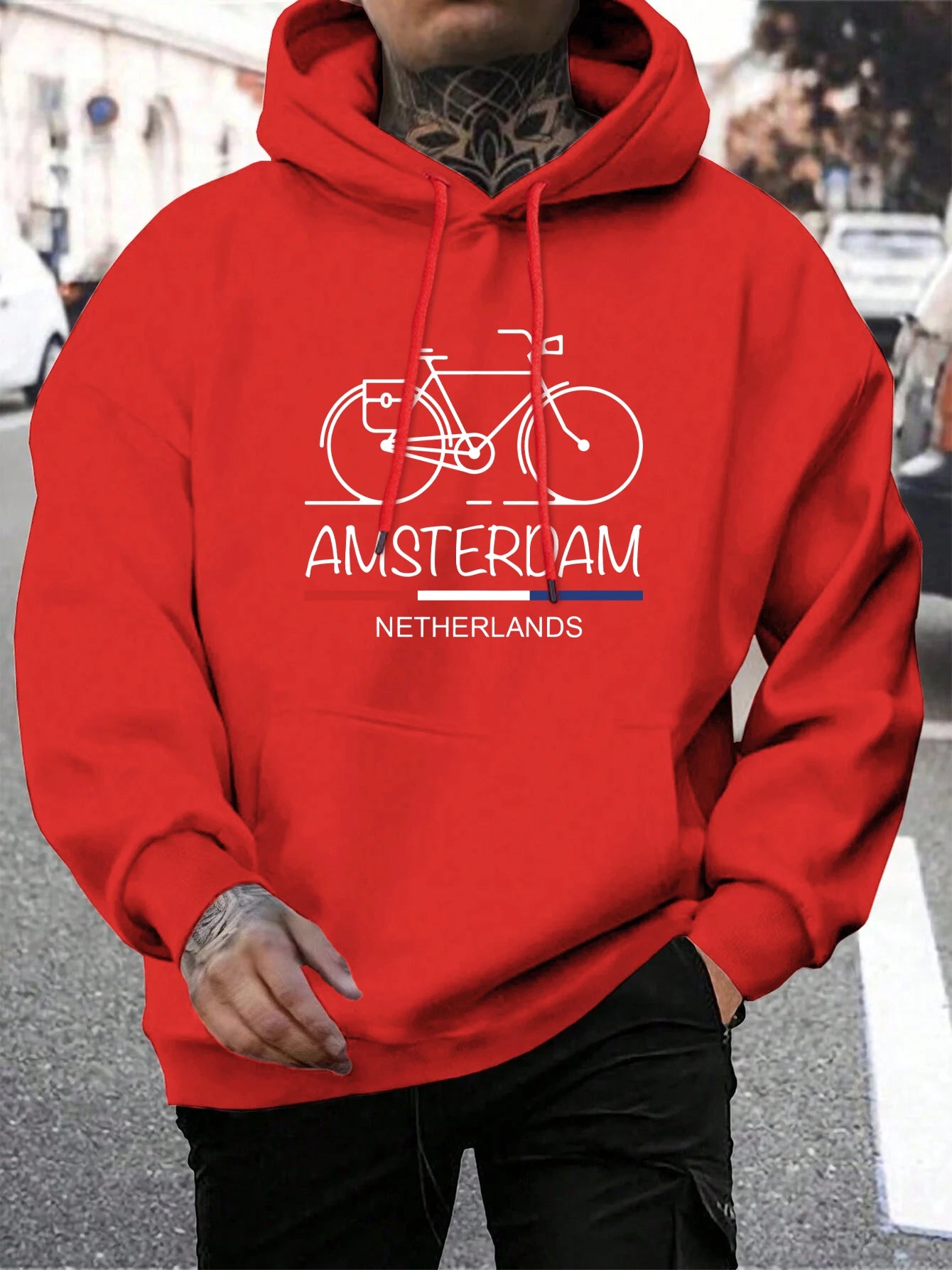 Netherlands Bike Pullover Hoodie 
