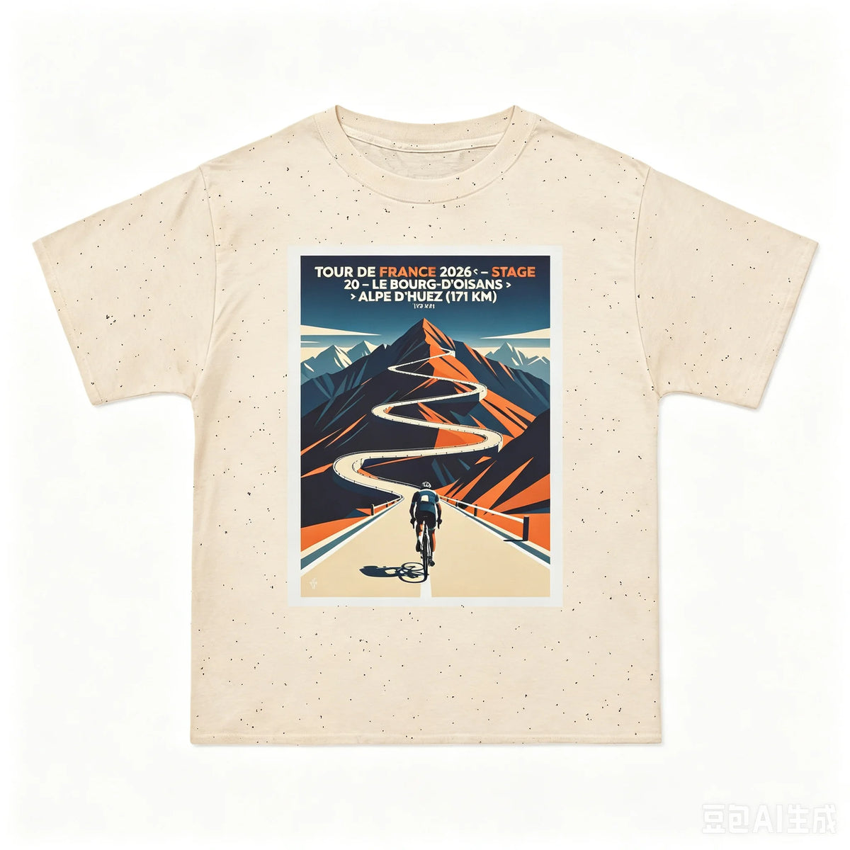 Alpe d'Huez Cycling Graphic Tee – Stage 20 Tribute
