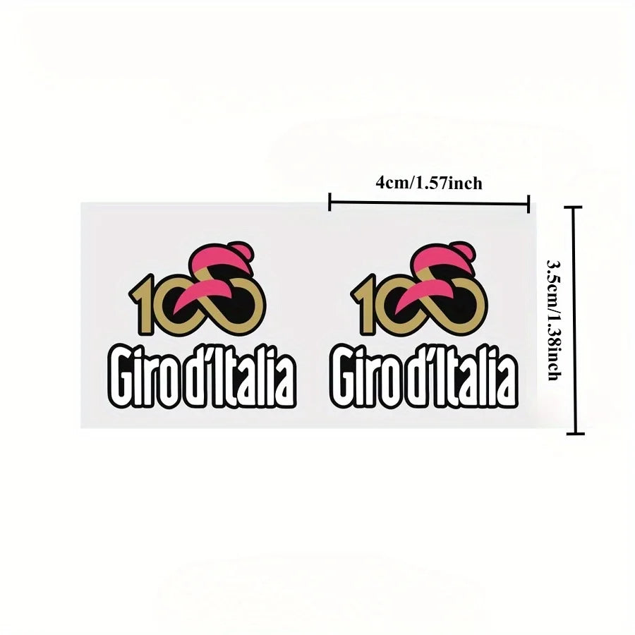 Cycling Vinyl Decal Stickers – 2-Pack DIY Bike Decoration