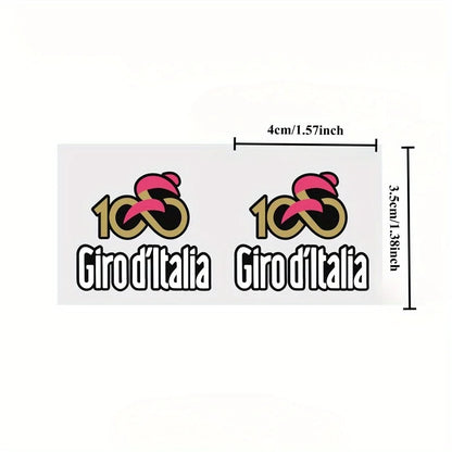 Cycling Vinyl Decal Stickers – 2-Pack DIY Bike Decoration