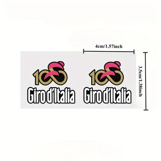 Cycling Vinyl Decal Stickers – 2-Pack DIY Bike Decoration
