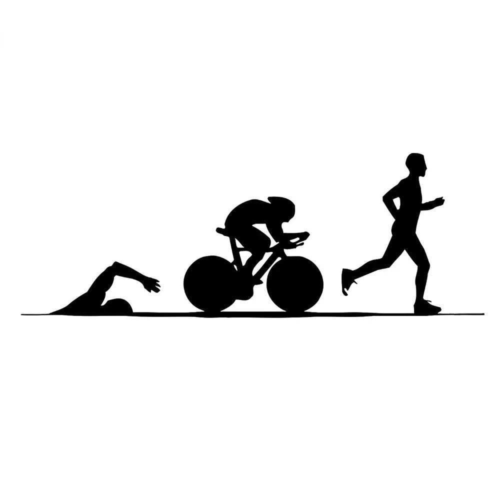 Pegatinas Ciclo Triatlón Vinilo 