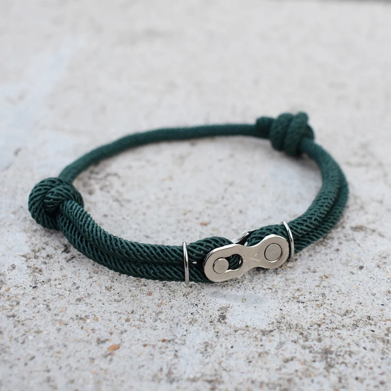 Minimalist Bike Link Cord Bracelet