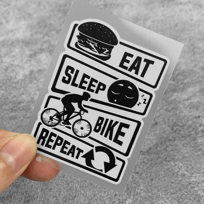 EAT SLEEP BIKE REPEAT Sticker