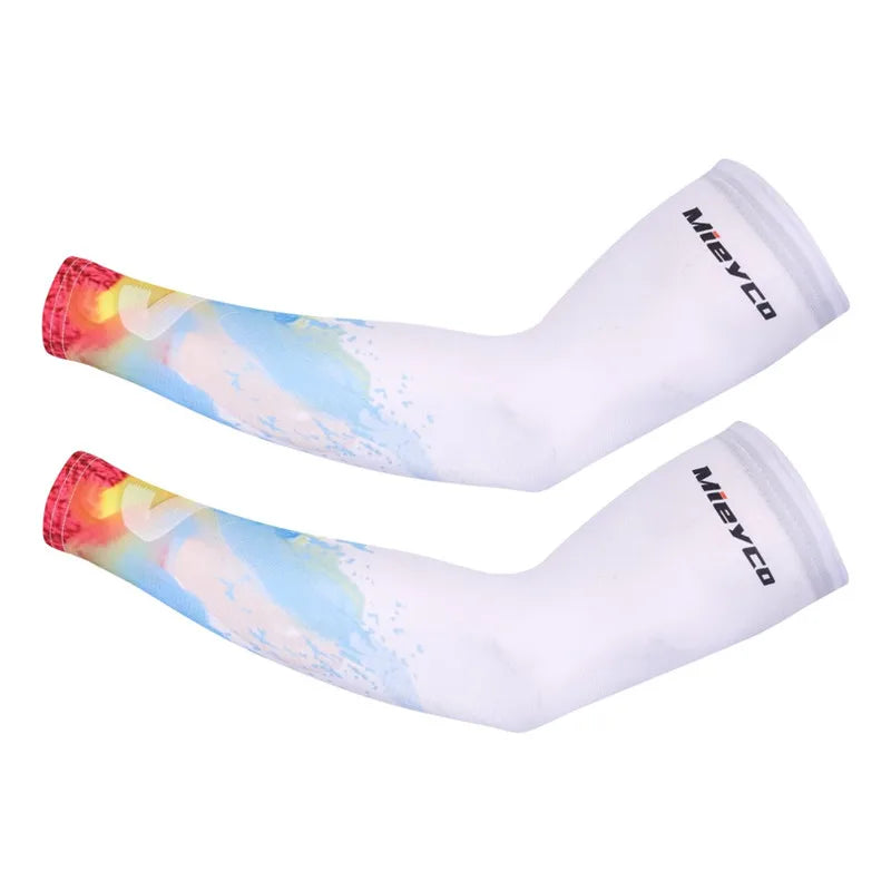 UV Sun Protection Cycling Arm Sleeves – Icy Silk | 16 Designs | S–3XL