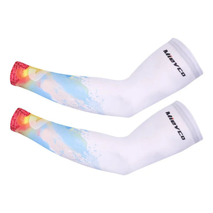 UV Sun Protection Cycling Arm Sleeves – Icy Silk | 16 Designs | S–3XL