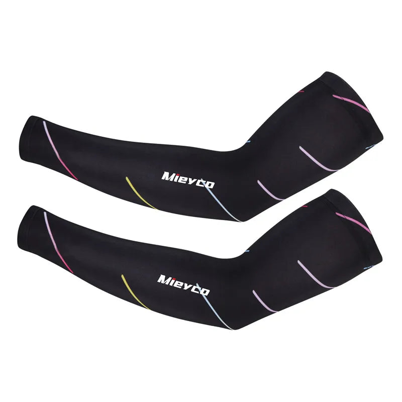 UV Protection Cycling Arm Sleeves – Breathable Ice Silk, Unisex
